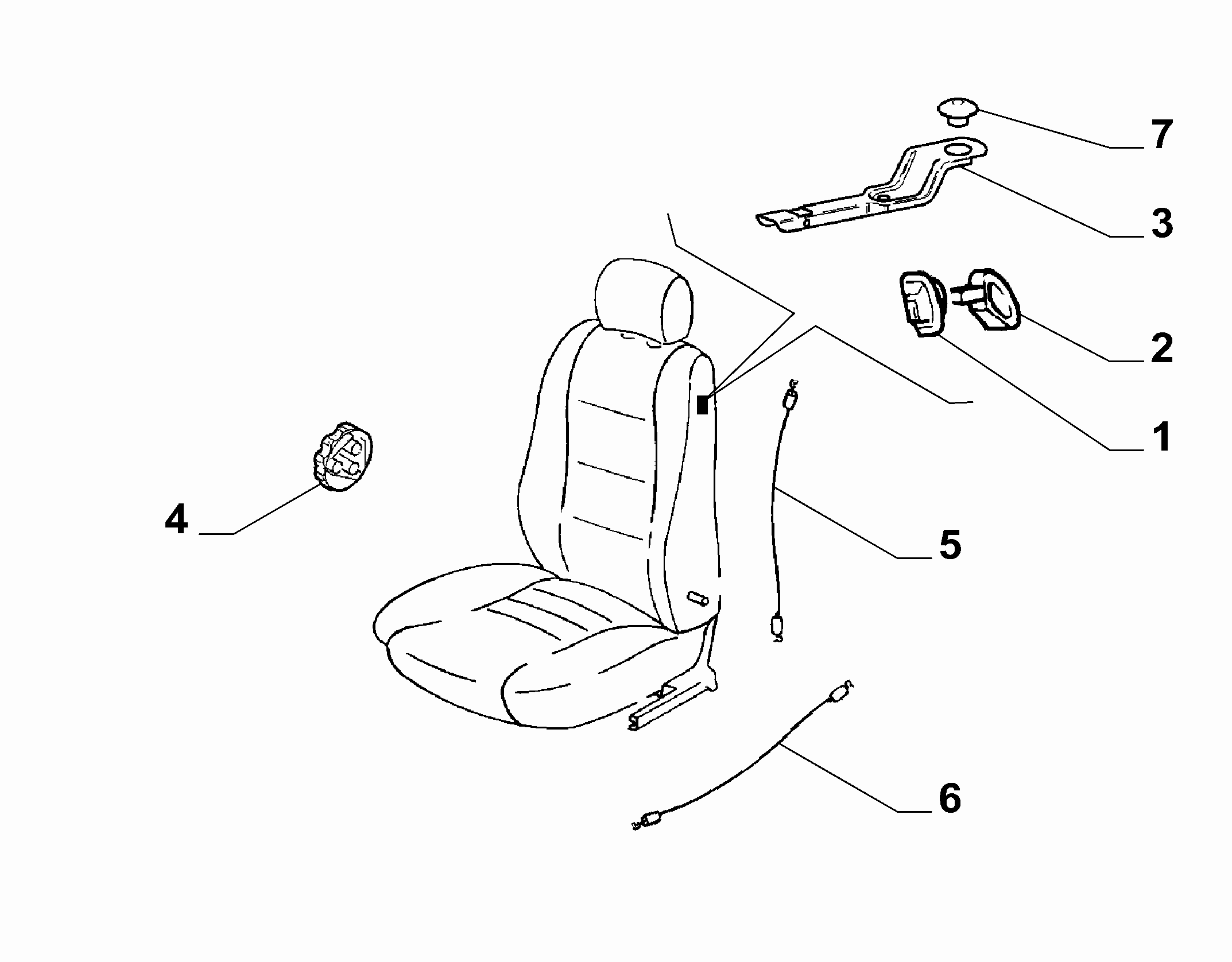 70601-030 FRONT SEAT ADJUSTMENT DEVICES