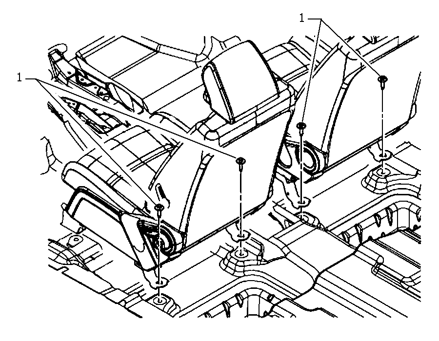 70620-010 FRONT SEAT FASTENINGS