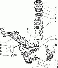 44301/00 ПЕРЕДНЯЯ ПОДВЕСКА 
