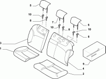 70615/00 REAR SEAT LINING