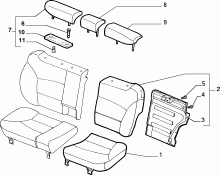70613/00 REAR SEAT