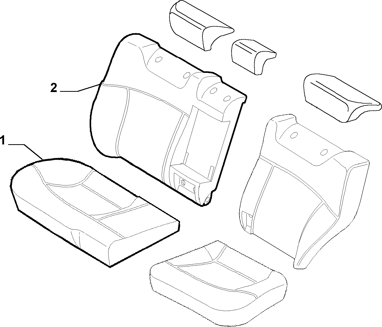 70615/02 REAR SEAT LINING