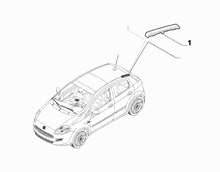 70712-030 OUTER MOULDINGS, ROOF AREA
