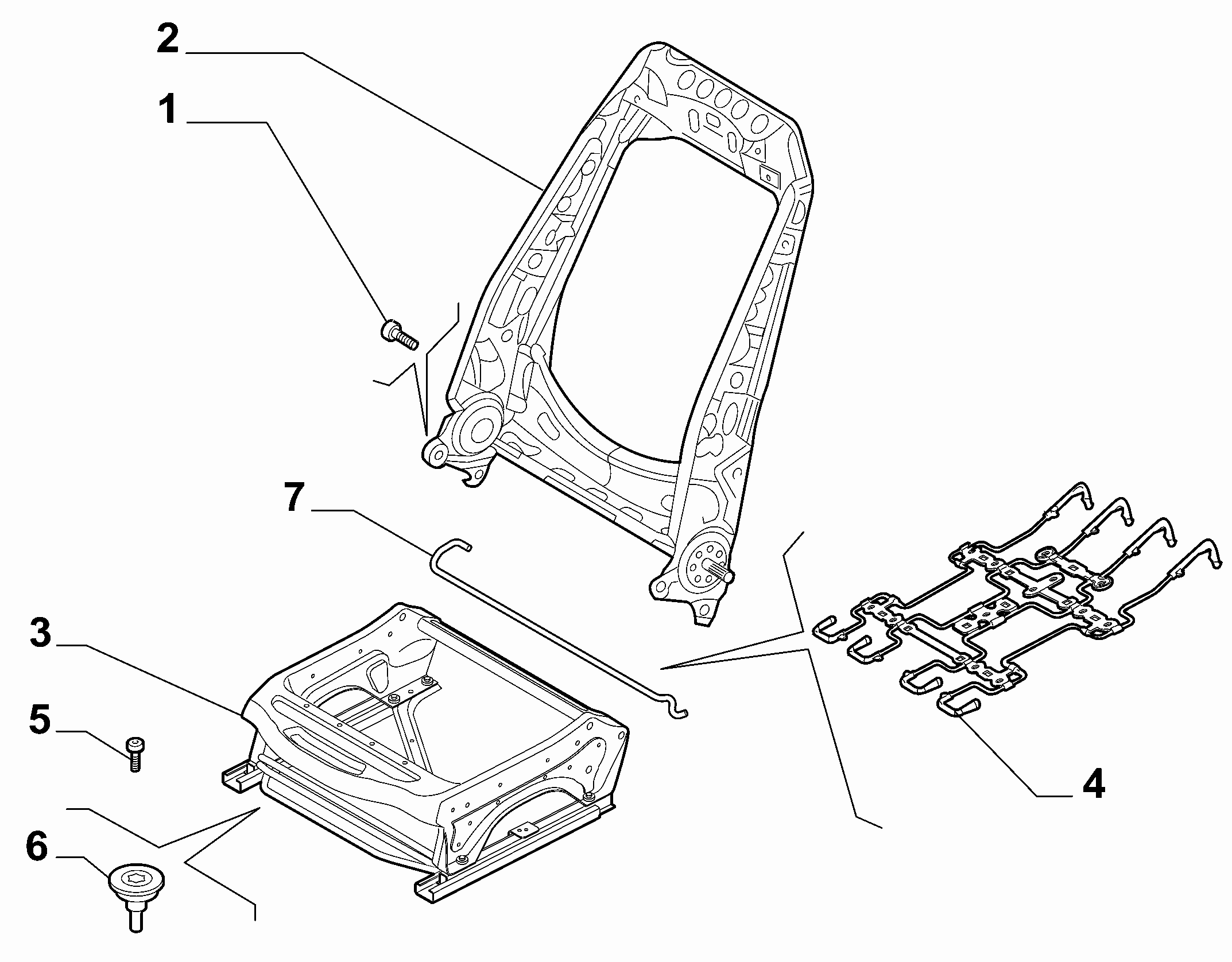 70601-020 FRONT SEAT FRAME