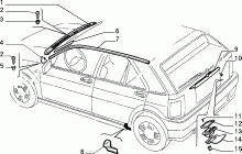 70712/00 НАРУЖНЫЕ НАКЛАДКИ И УПЛОТНИТЕЛИ 