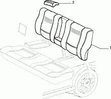 70615/00 REAR SEAT LINING 