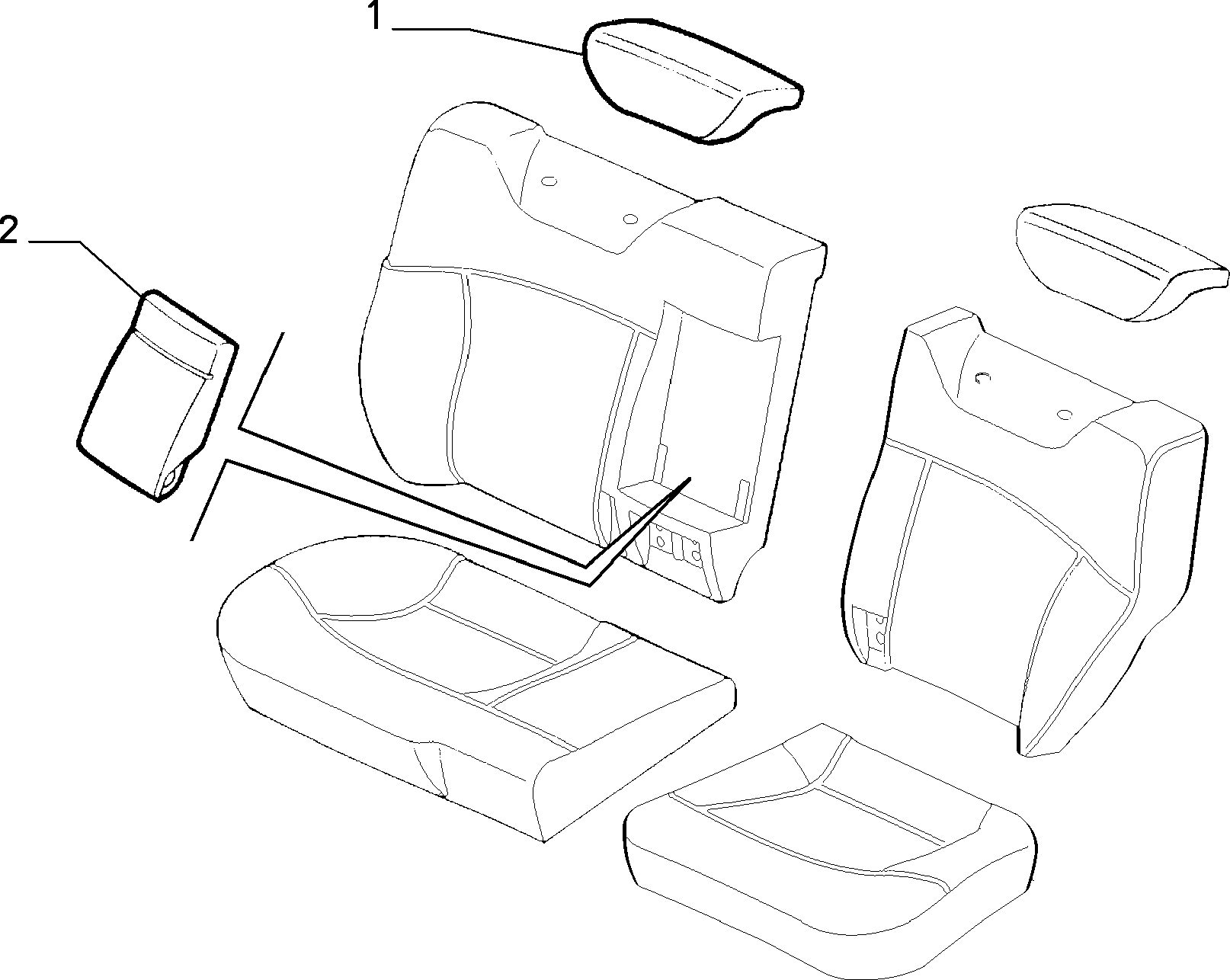 70615/01 REAR SEAT LINING
