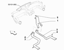 50101-070 REAR AIR DUCT
