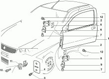 70129/00 ДВЕРИ ПЕРЕДНИЕ БОКОВЫЕ 