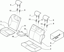 70615/08 REAR SEAT LINING