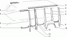 70003/00 КУЗОВ, РАМЫ (ЦЕНТРАЛЬНАЯ ЧАСТЬ) 
