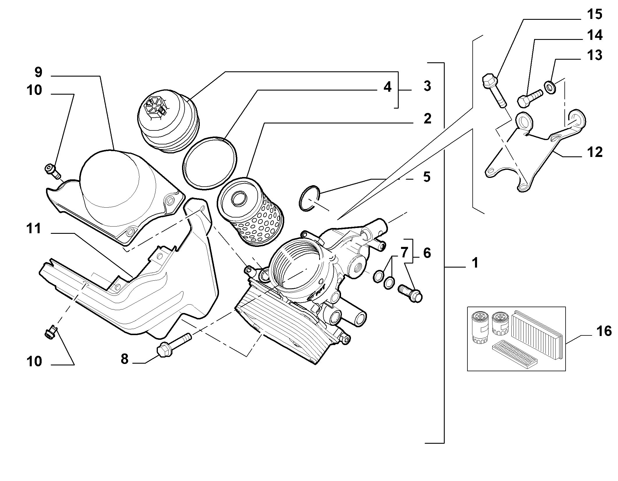 10301-040 OIL FILTER SUPPORT
