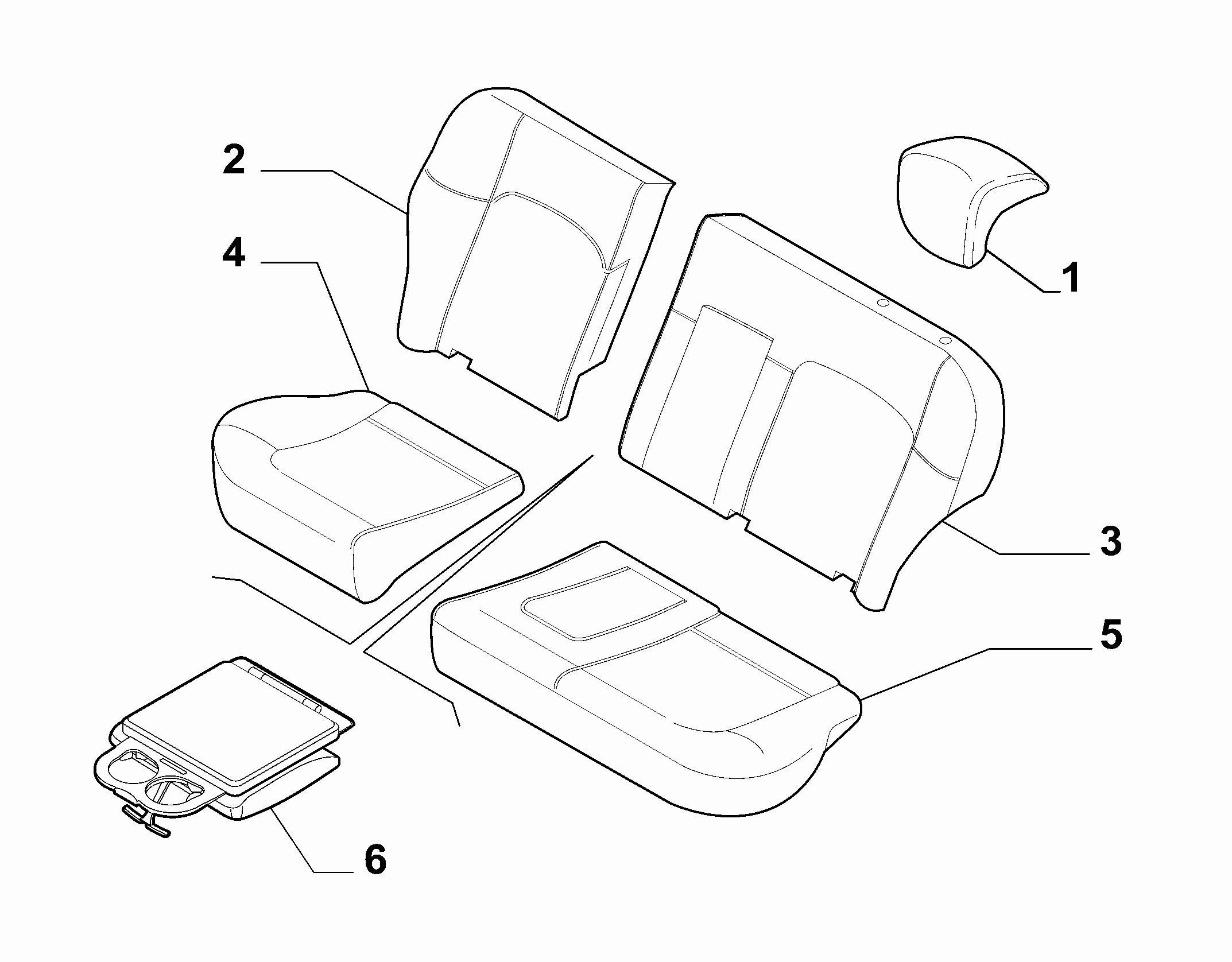 70615/01 REAR SEAT LINING