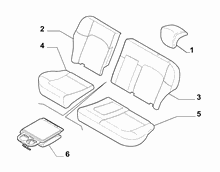 70615/01 REAR SEAT LINING