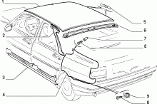 70020/00 КУЗОВ, ОБЛИЦОВКИ (ЗАДНЯЯ ЧАСТЬ)