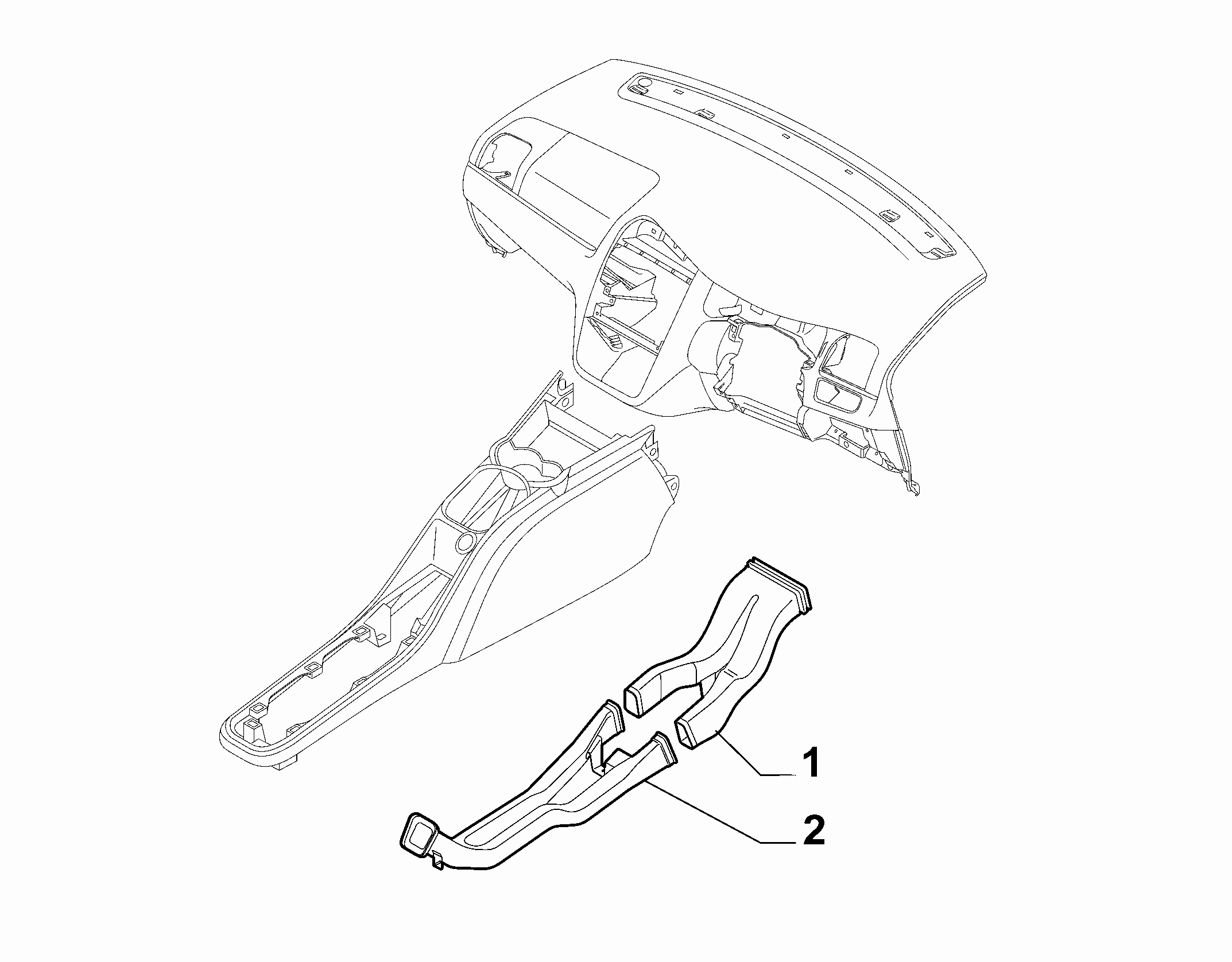 50101-070 REAR AIR DUCT