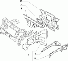 70002/01 КУЗОВ, РАМЫ (ПЕРЕДНЯЯ ЧАСТЬ)