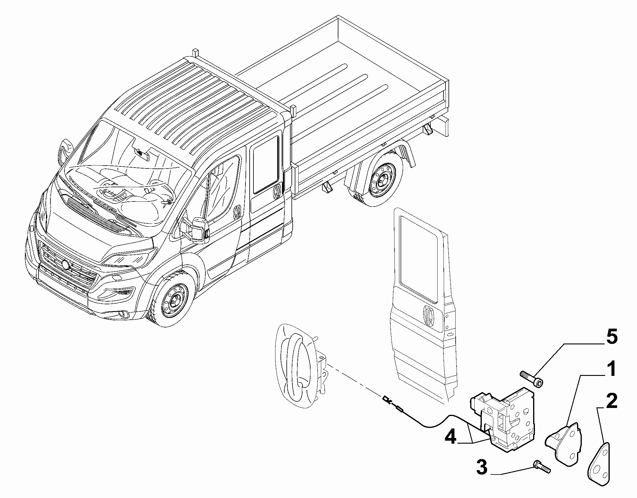 70136-050 REAR DOOR LOCK