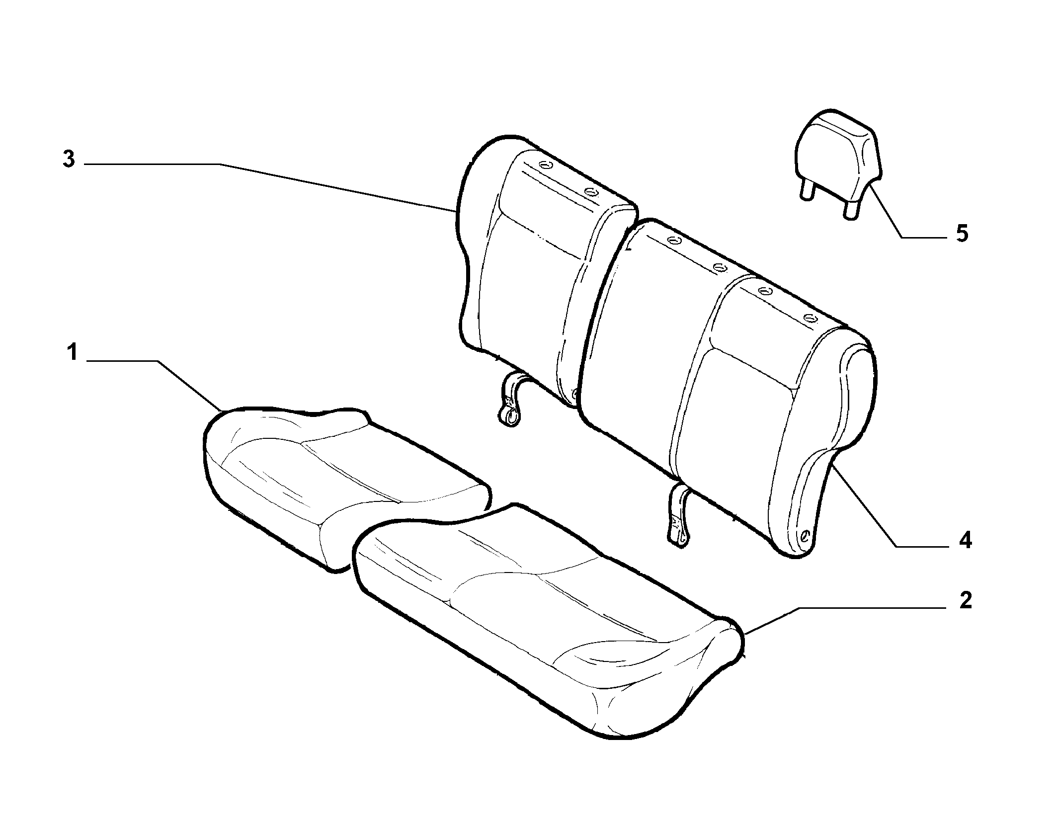 70615/12 REAR SEAT LINING