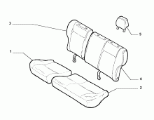 70615/12 REAR SEAT LINING