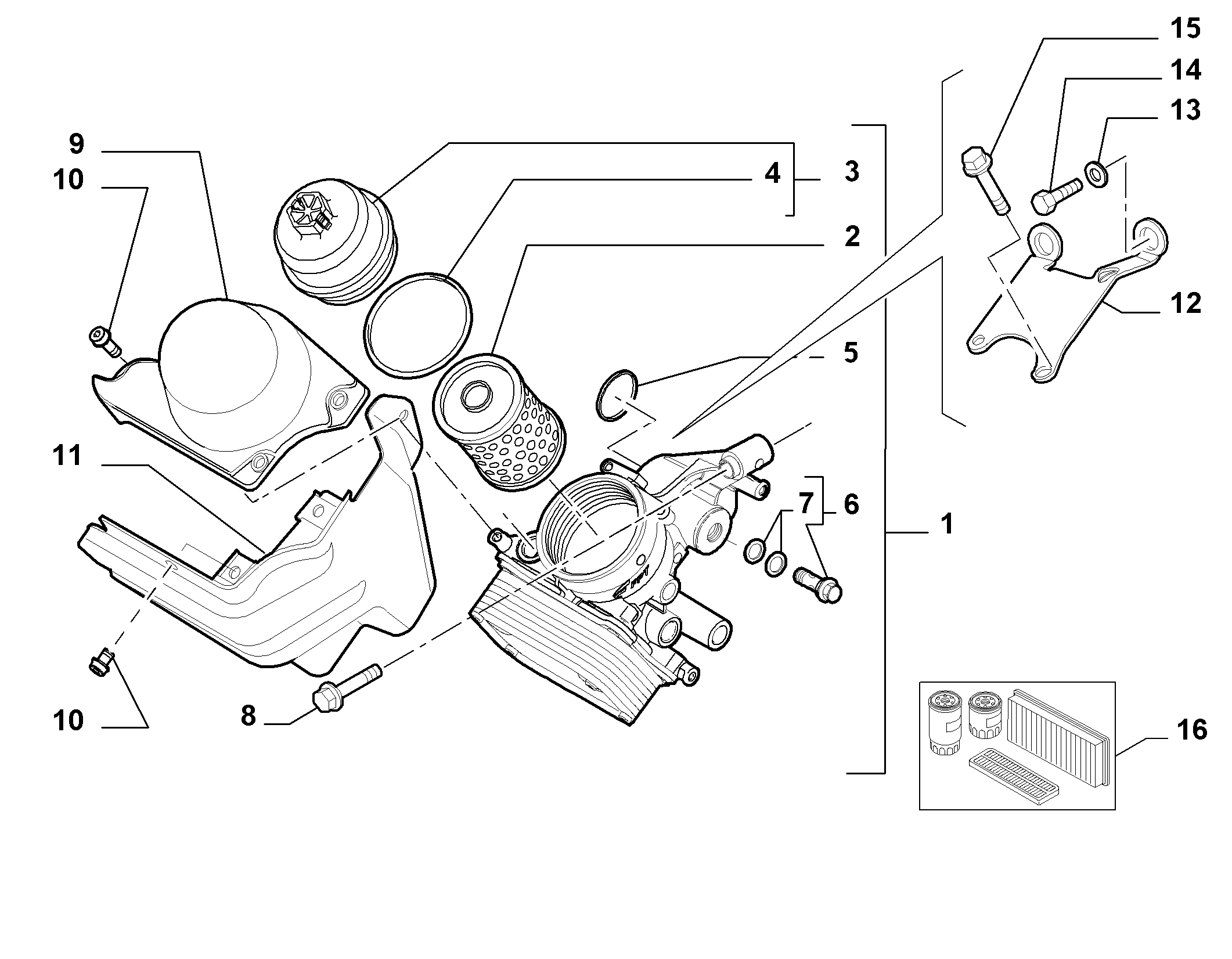 10301-040 OIL FILTER SUPPORT