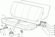 70613/00 REAR SEAT 