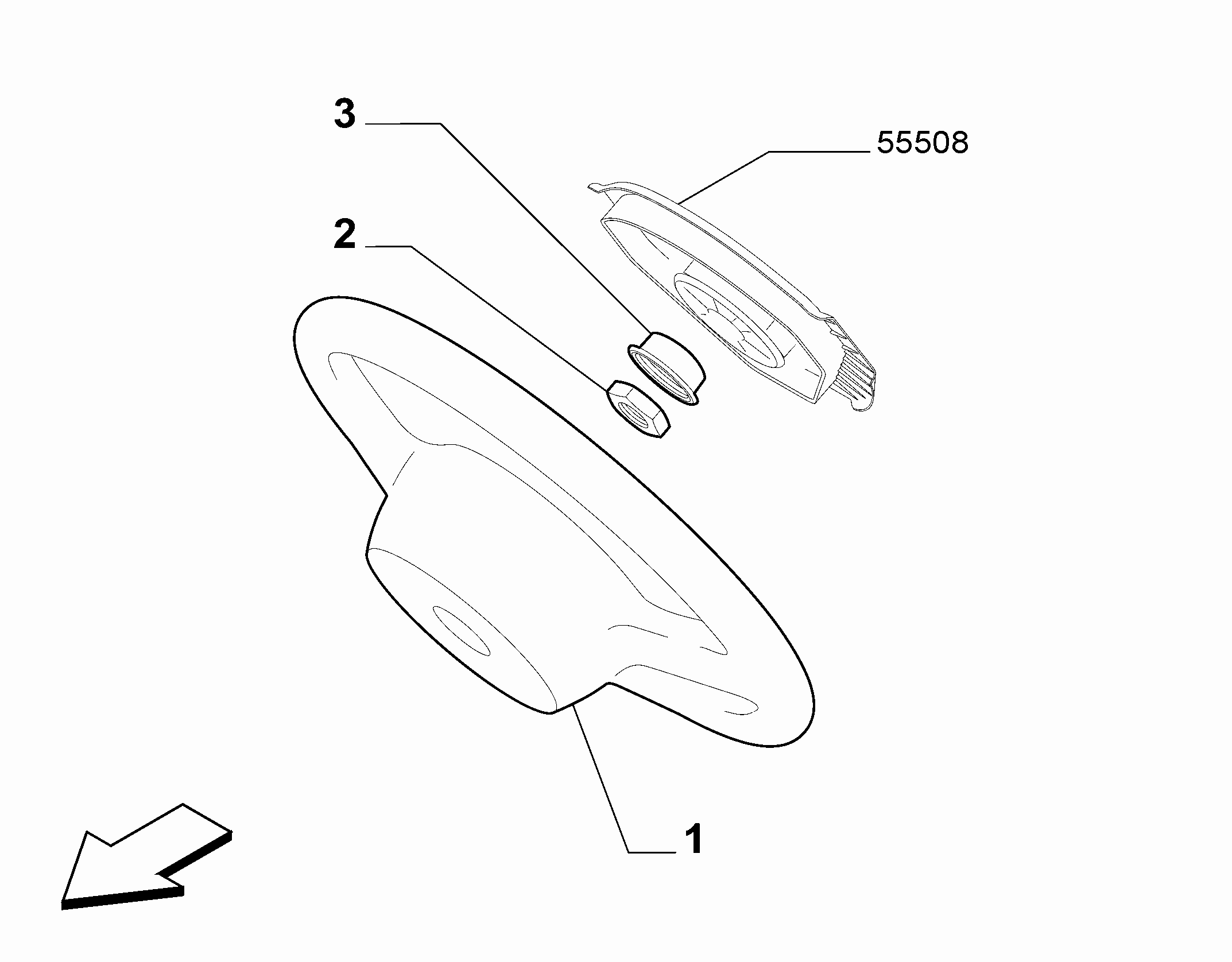41201-010 STEERING WHEEL
