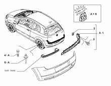 70727-020 REAR BUMPER CLAMPS