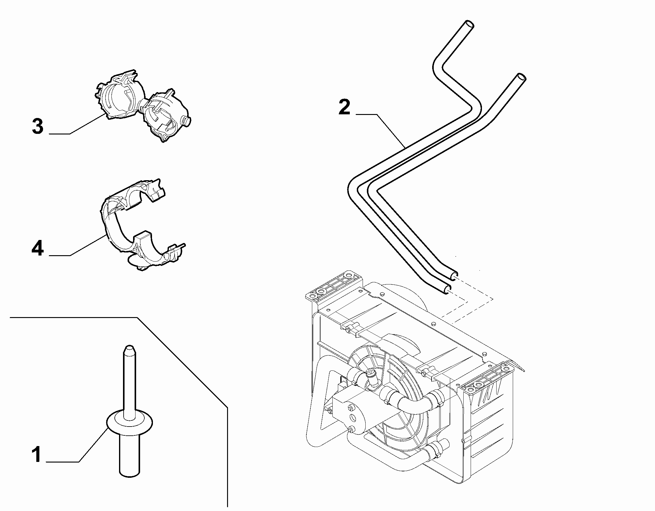 50101-045 ADDITIONAL HEATER/CONDITIONER WATER PIPES