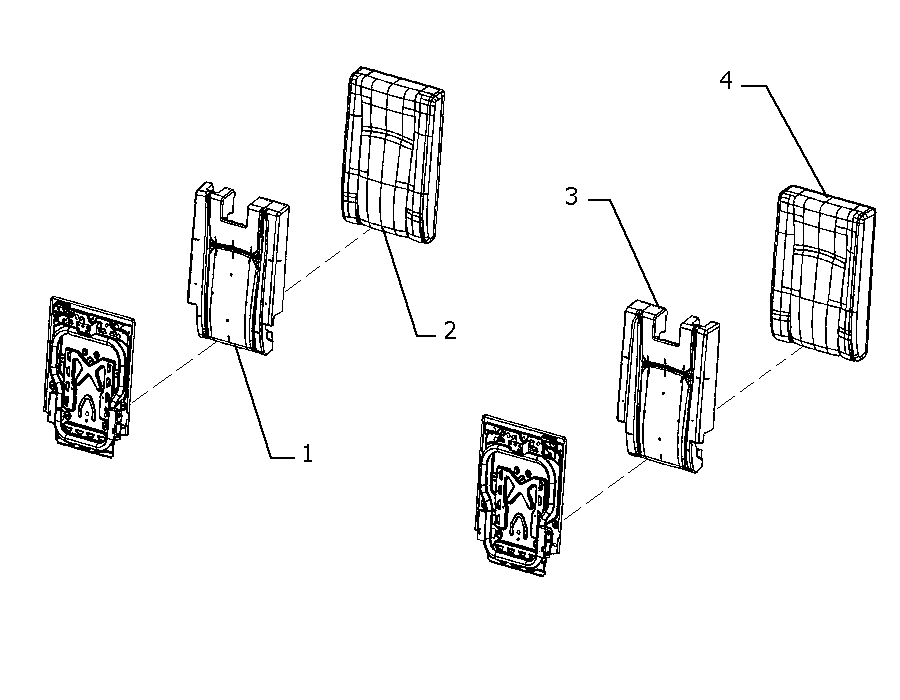 70613-072 3RD ROW REAR SEAT