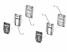 70613-072 3RD ROW REAR SEAT