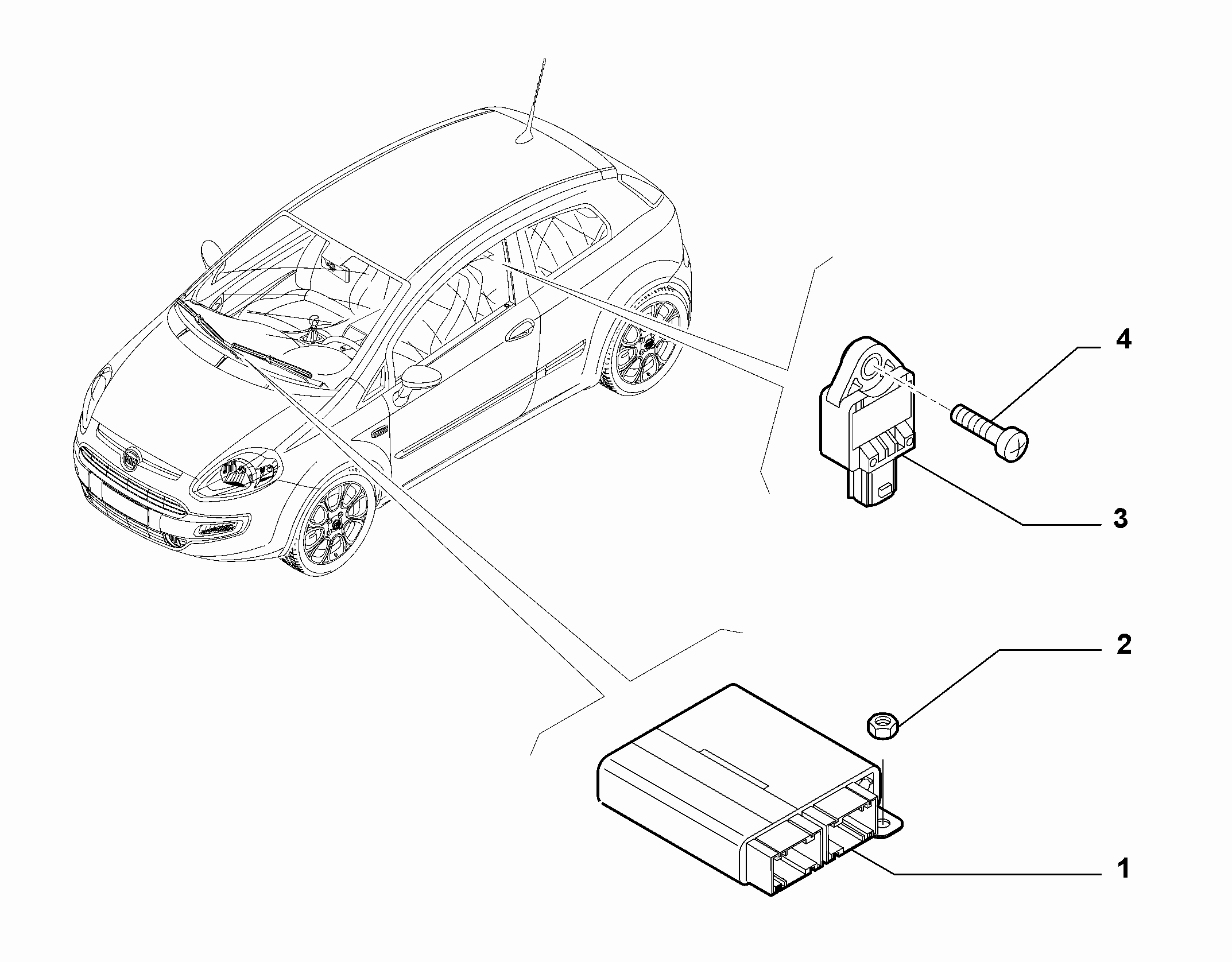 55508-070 REMOTE CONTROL AIRBAG SENSOR