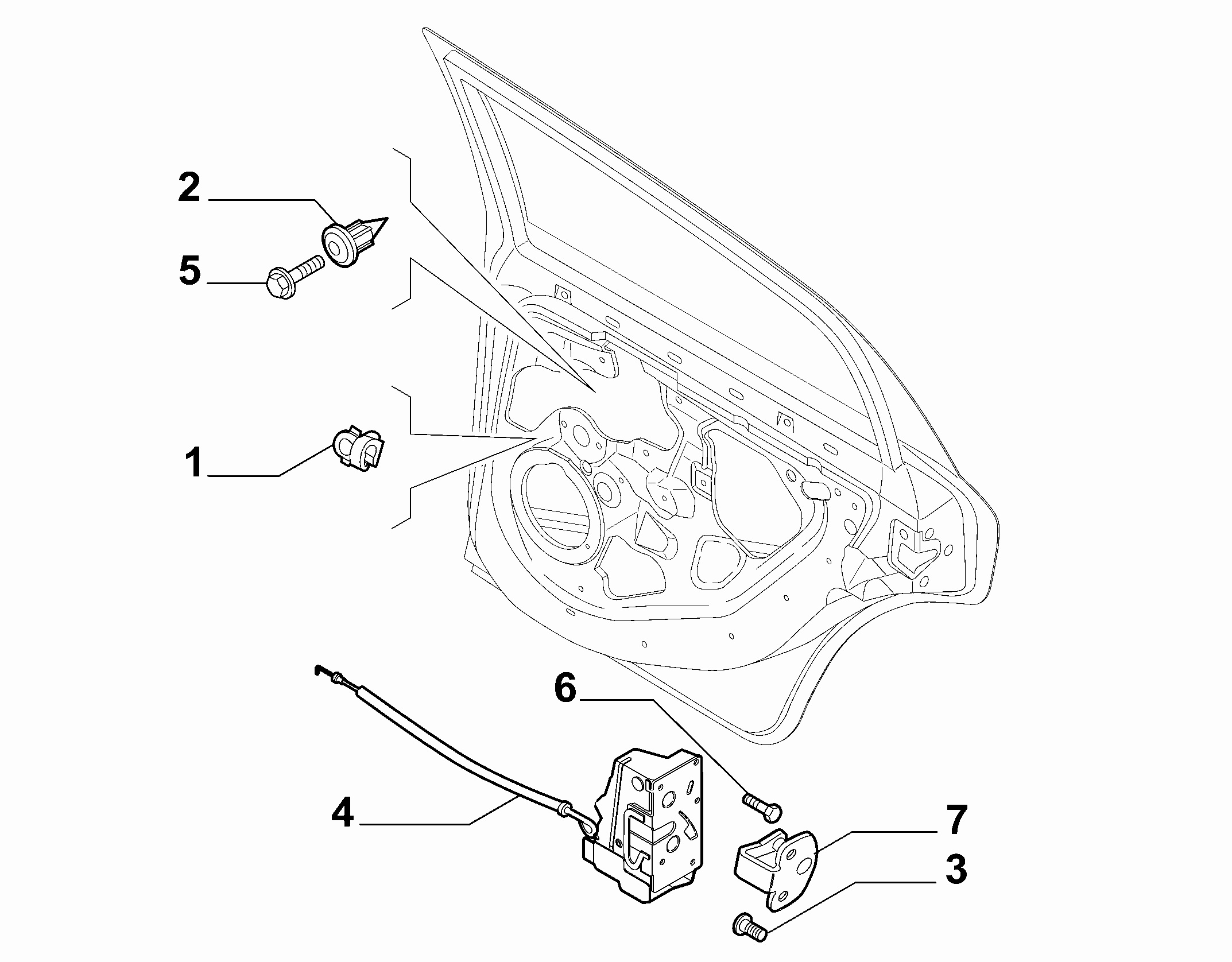 70136-050 REAR DOOR LOCK