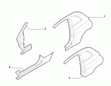 70019-020 REAR AND FRONT BEVELED SIDE FRAME