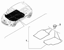 70521-020 PASSENGER SIDE MAT COVERS
