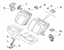 70613-030 REAR SEAT ADJUSTMENT DEVICE