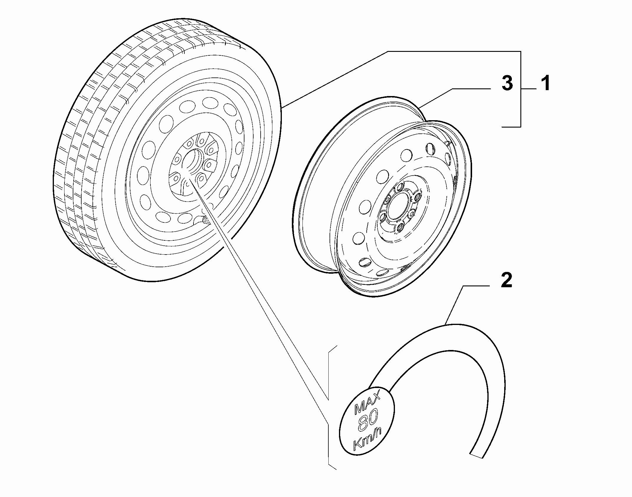 44316-030 SPARE WHEEL