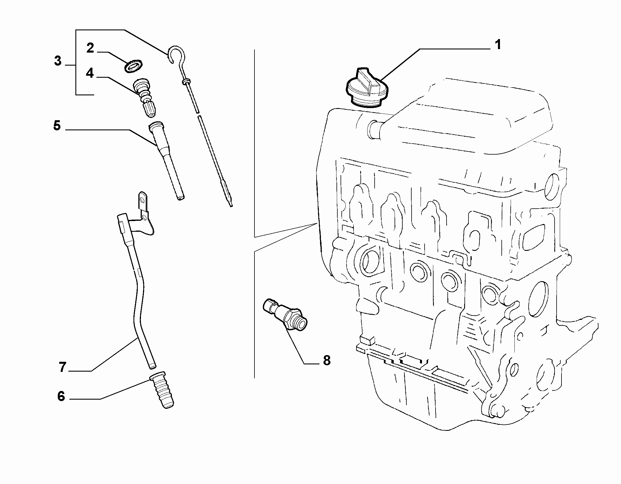 10301-060 DIP STICK, CAP, TRANSMITTER AND PRESSURE ROD