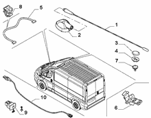 55521-030 AERIAL AND WIRING