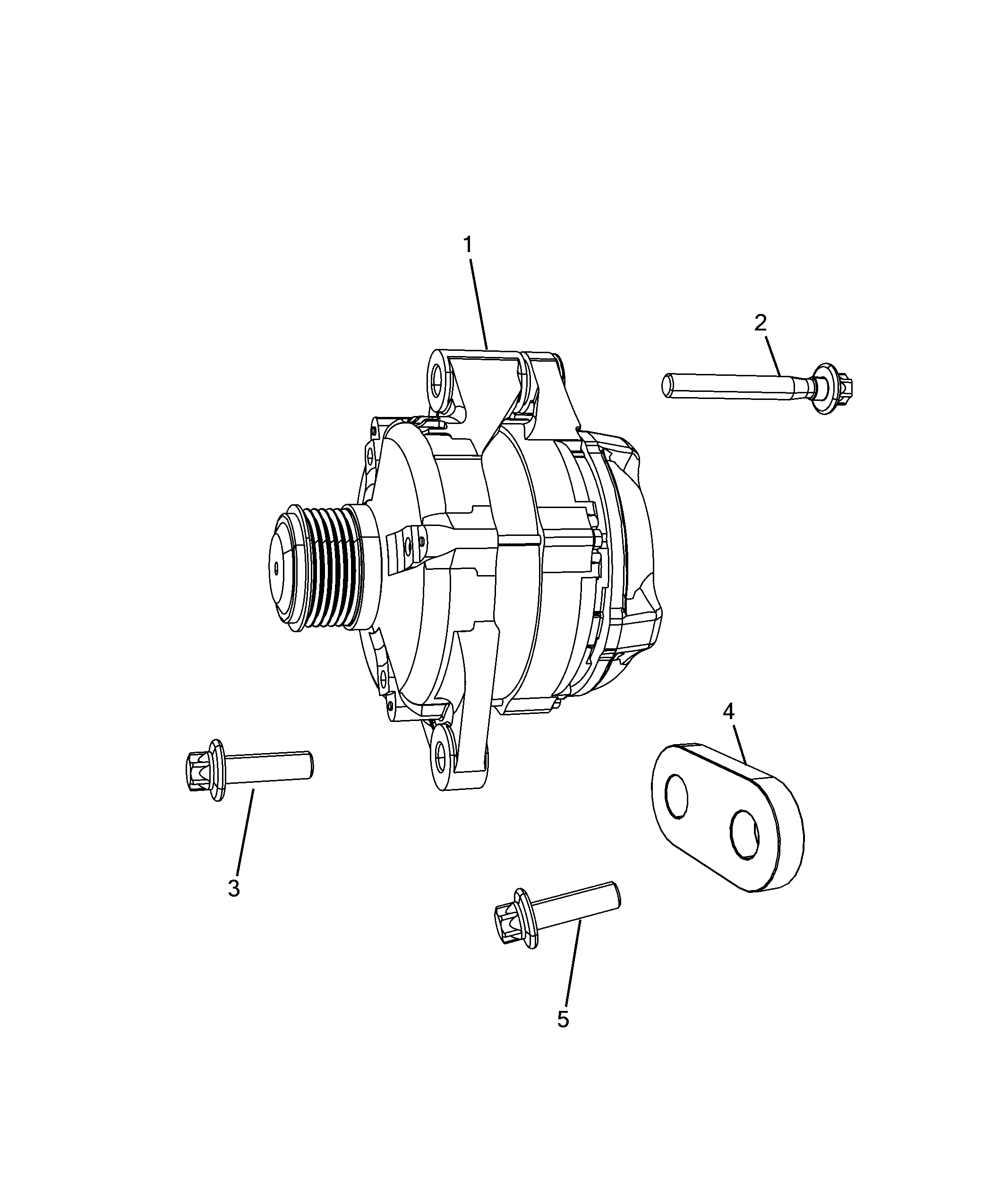 55301-010 ALTERNATOR AND MOUNTING
