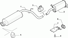 10258-030 REAR AND CENTRAL PIPES
