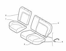70615-010 REAR SEAT LINING 