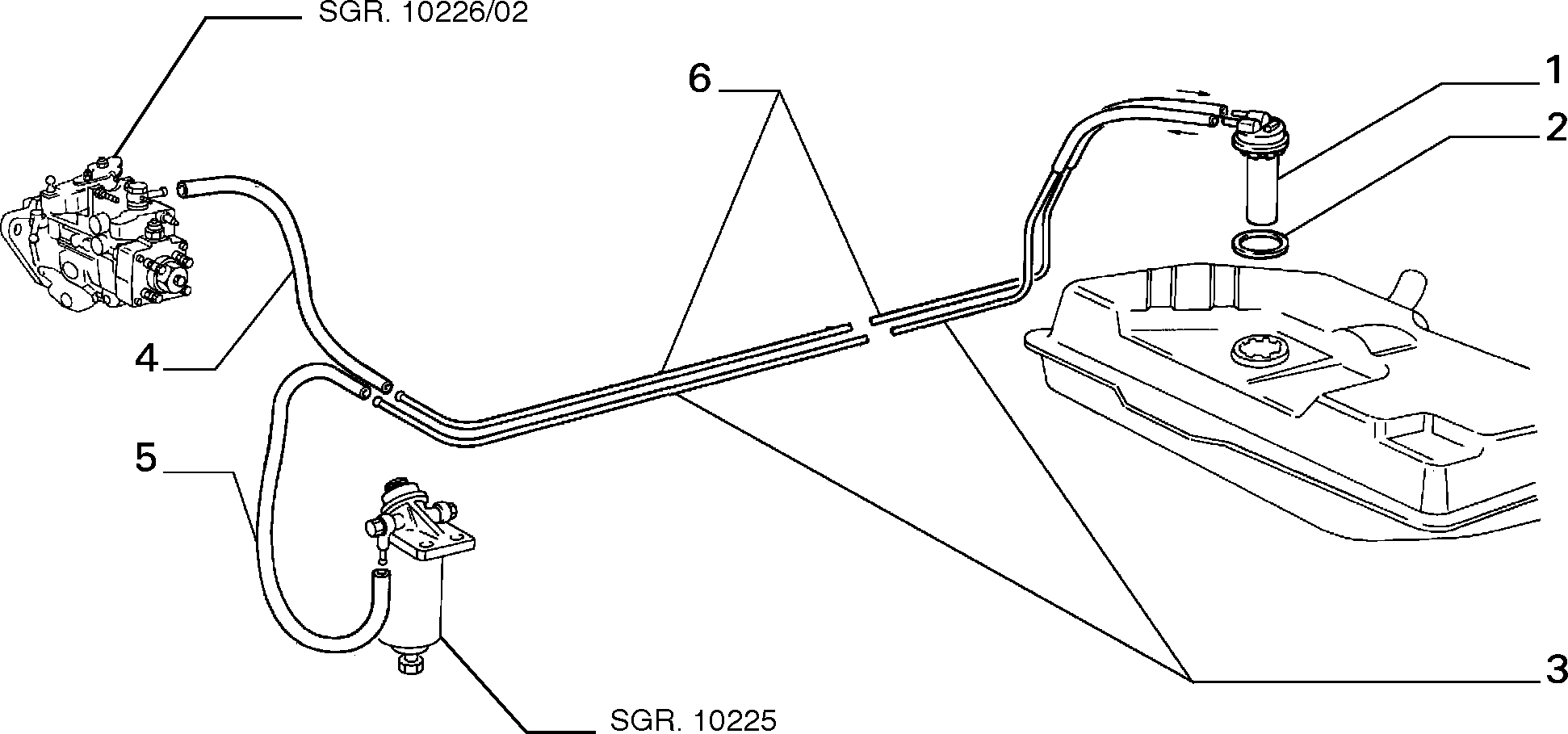 10201/01 ТРУБОПРОВОДЫ ТОПЛИВНОГО БАКА