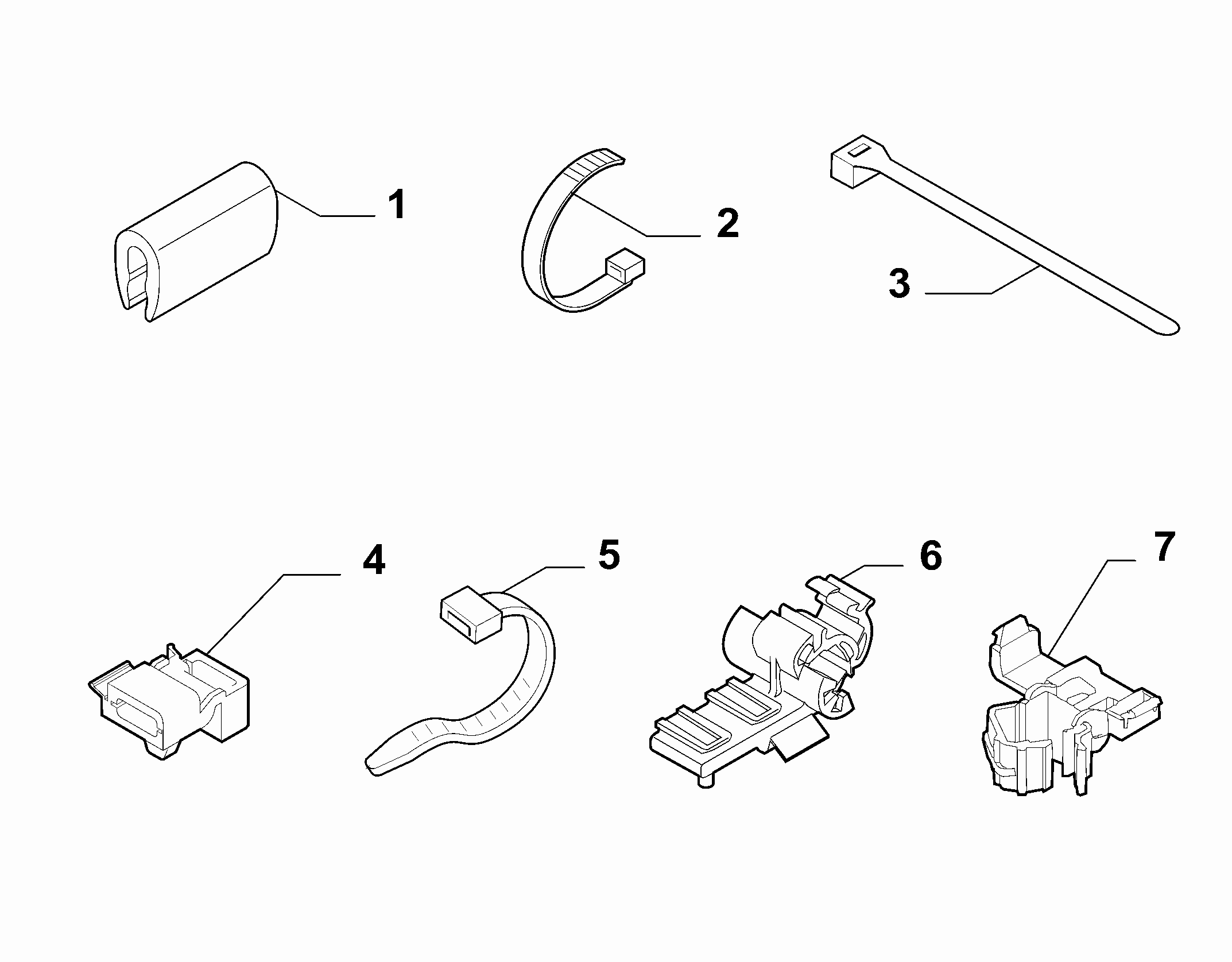 55527-020 DASHBOARD CABLE SET FASTENERS