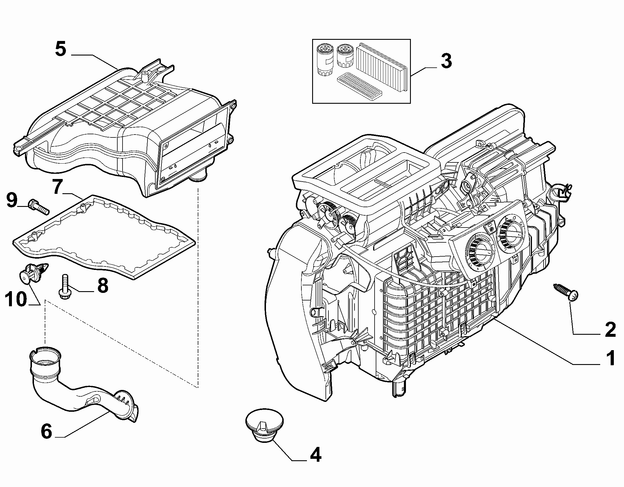 50101-010 HEATER/AIR CON