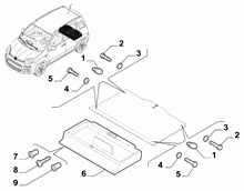 70526-040 COVER ACCESSORIES FOR INSIDE LUGGAGE SPACE