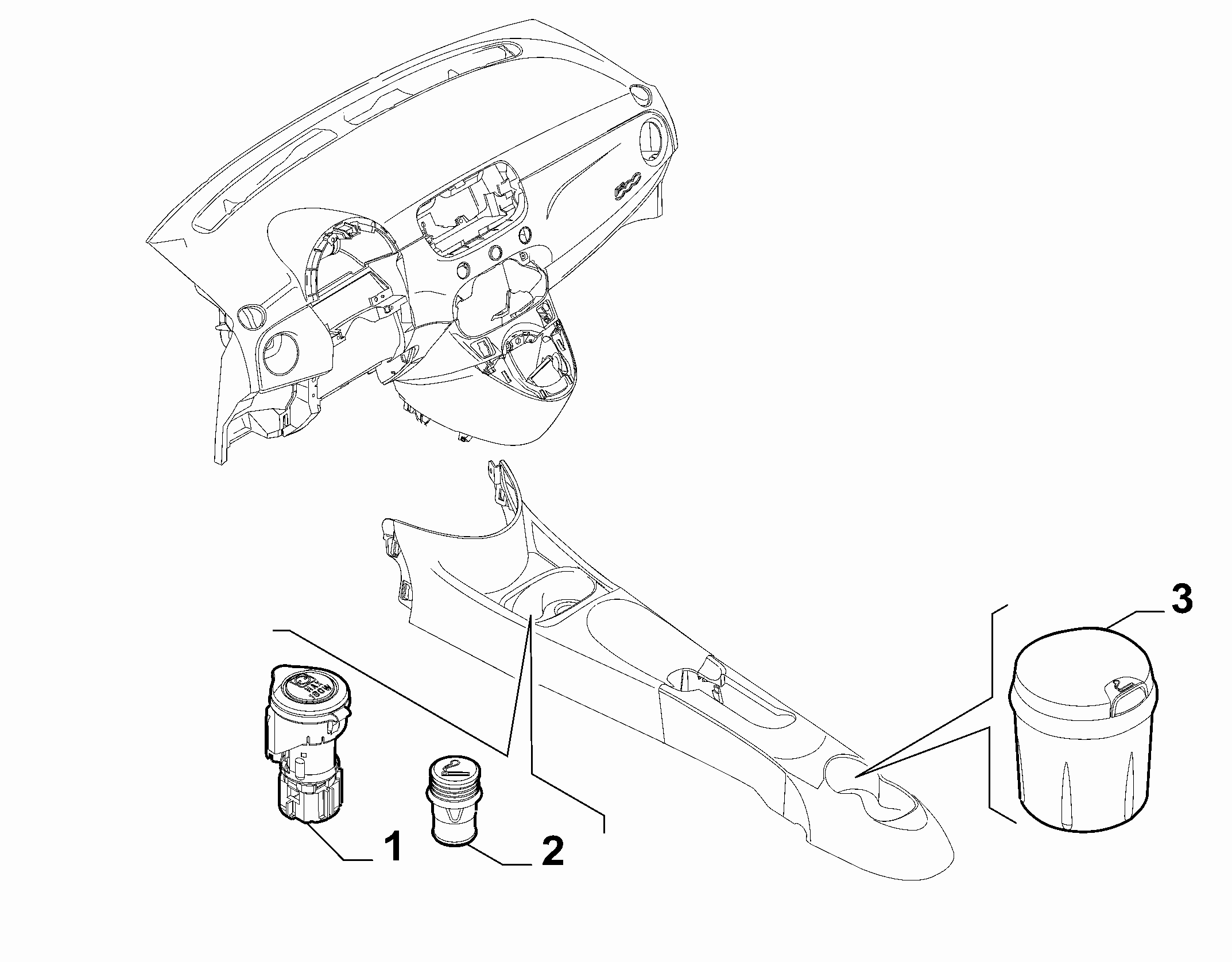 70504-030 ASHTRAY AND ACCESSORIES
