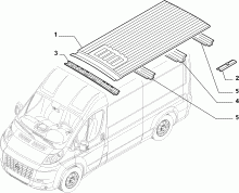 70020-030 ROOF FOR COMMERCIAL VEHICLES