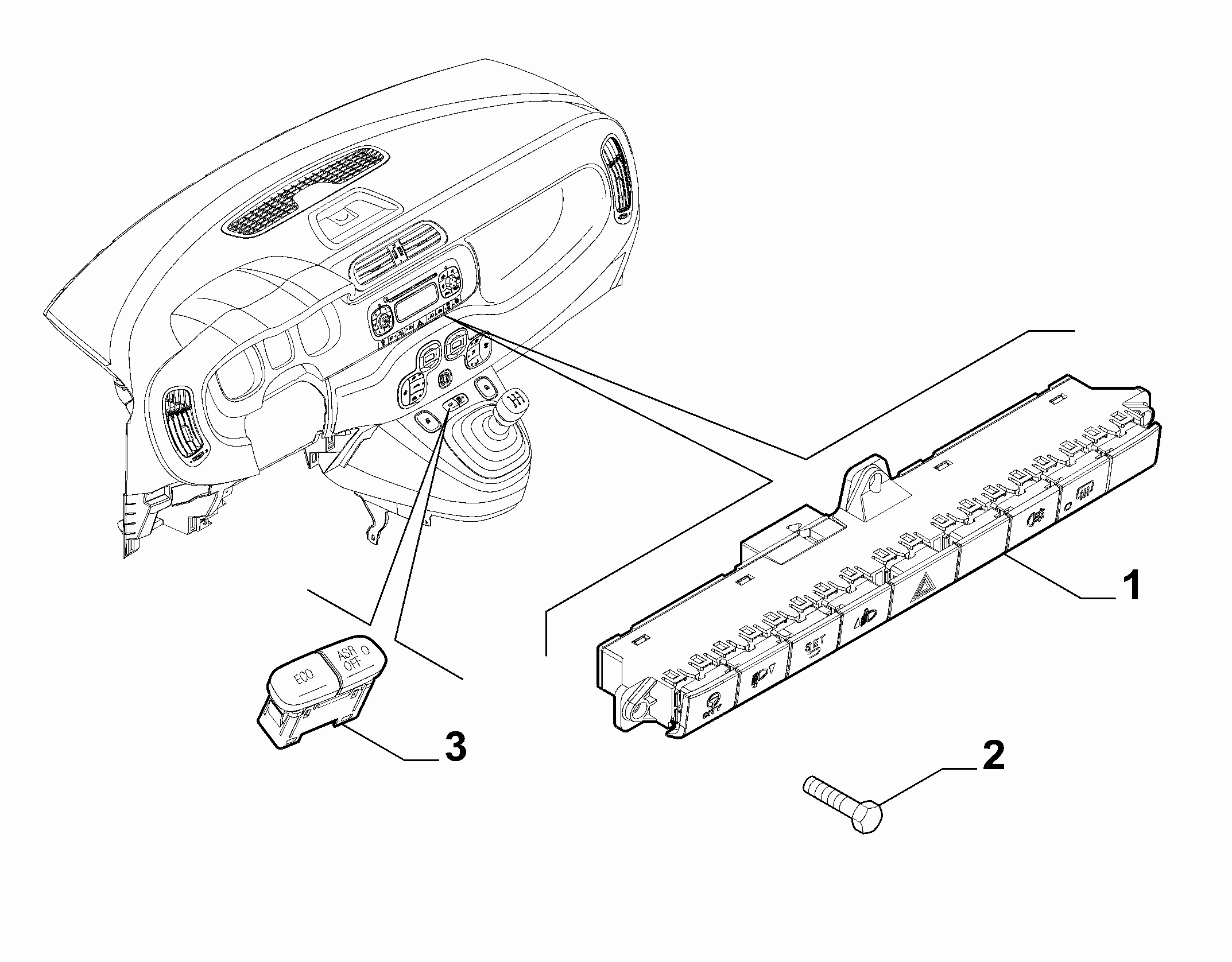 55503-020 DASHBOARD SWITCH