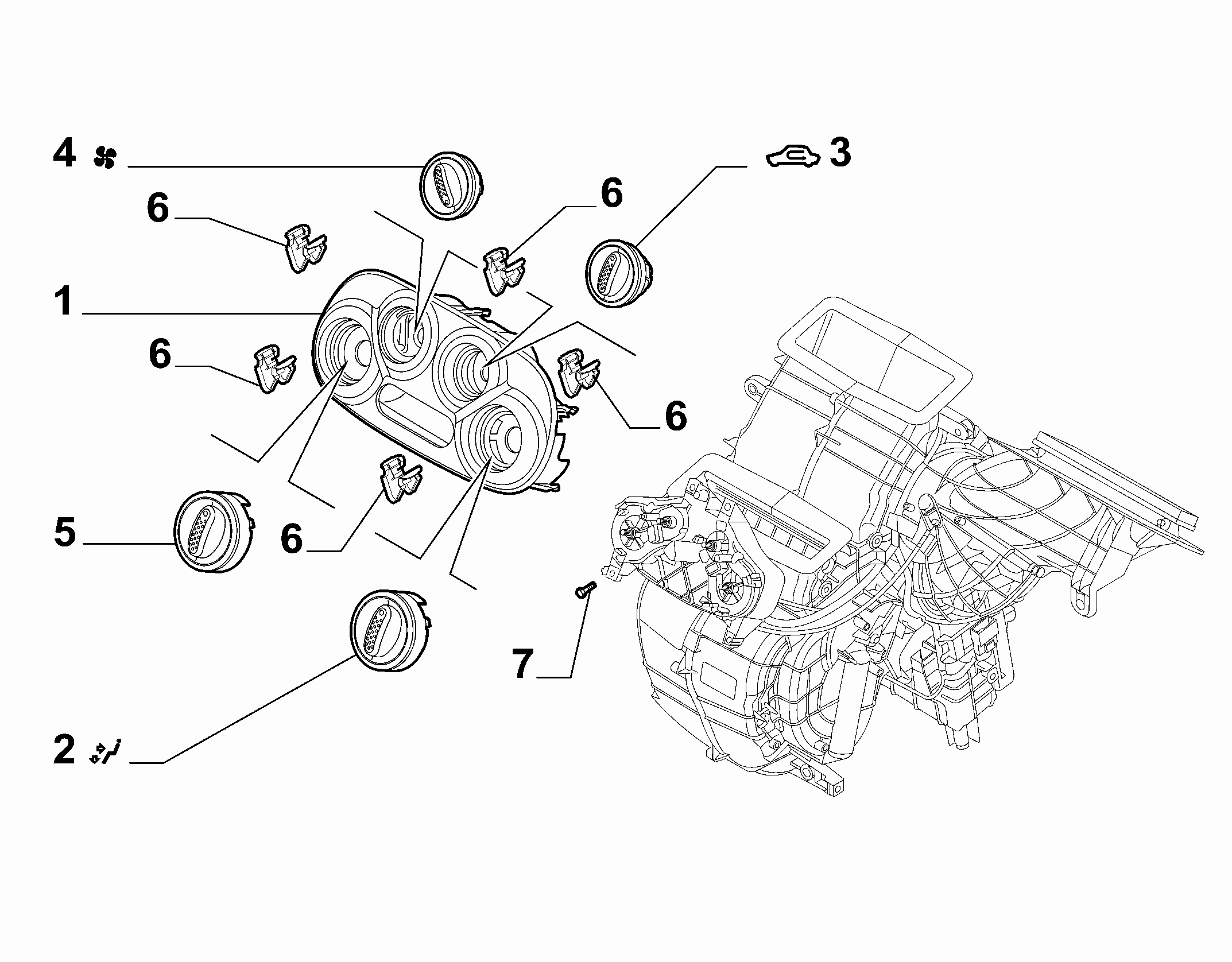 50101-020 HEATER/AIR CON